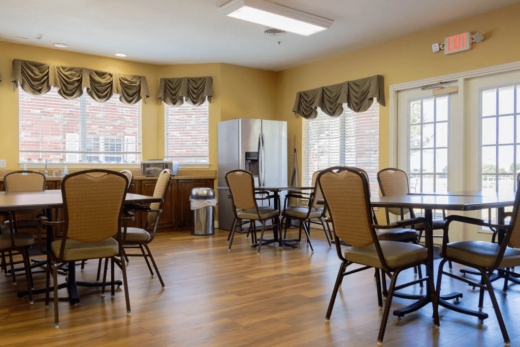 Dining Area in Assisted Living Facility Wichita Falls TX