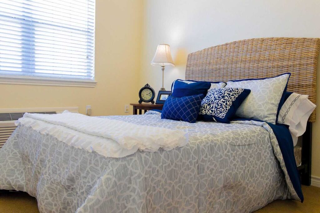 Cozy and Clean Bedroom of Assisted Living Apartment in Wichita Falls TX