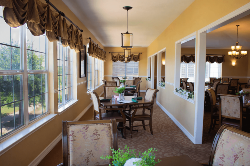 Dining Area in Assisted Living Facility Wichita Falls TX
