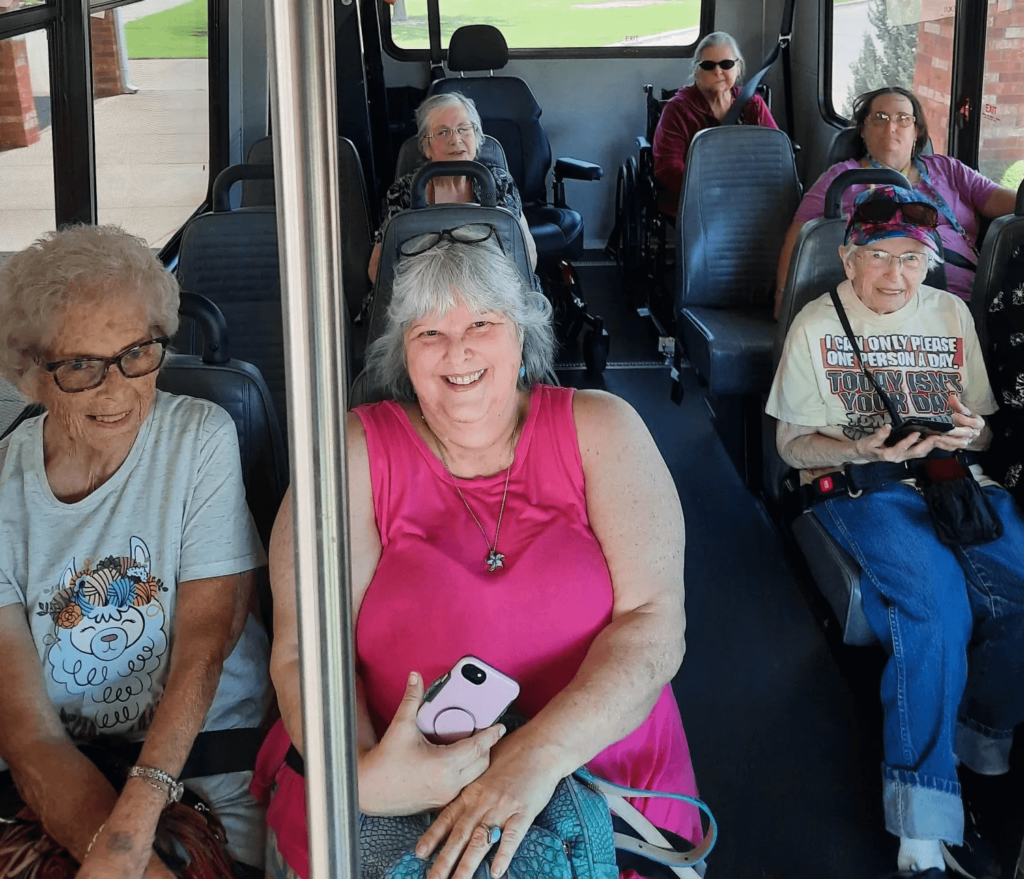 Seniors in Wichita Falls Assisted Living Facility Going on a Scheduled Outing
