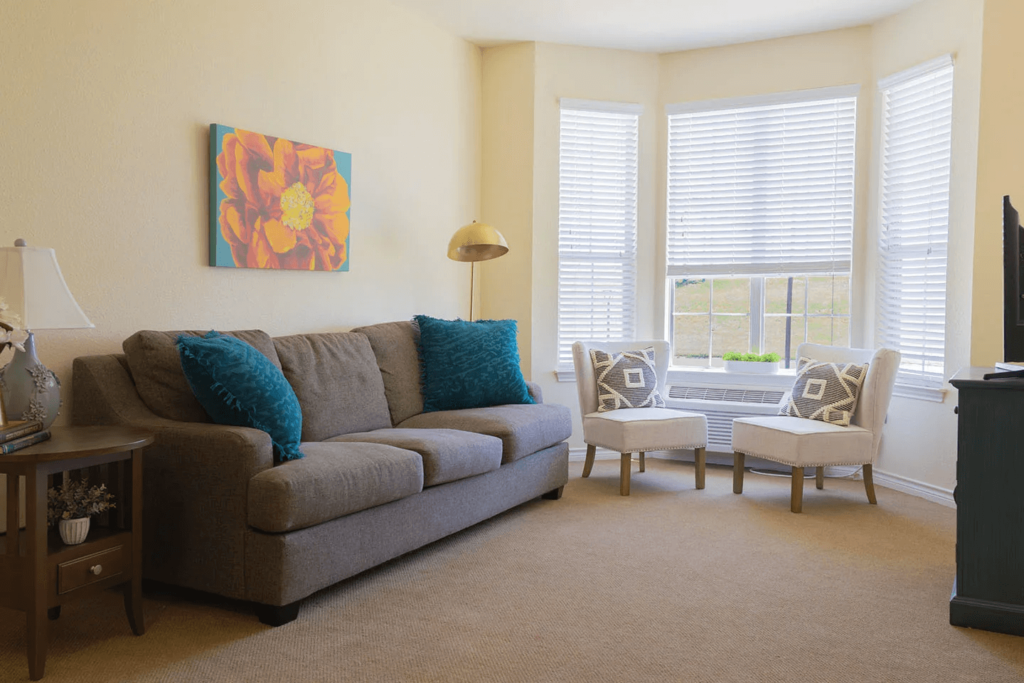 Living Room of Assisted Living Apartment in Wichita Falls TX