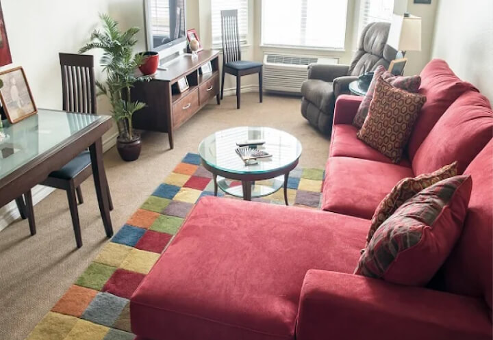 Open Space Living Room in Assisted Living Apartments Open Space Living Room in Assisted Living Apartments